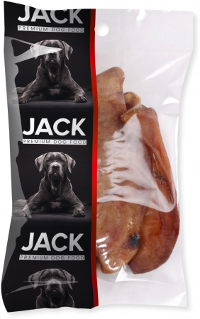 Caini - Urechi de Porc JACK 100% natural, 2 buc