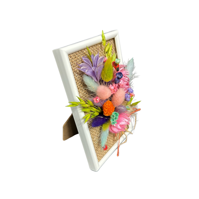 Mărțișor handmade „Magia Primăverii” cu flori naturale și decor rustic [3]