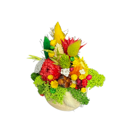 Căsuța Buburuzelor – Mărțișor Handmade cu Flori Naturale și Mușchi Stabilizat [5]