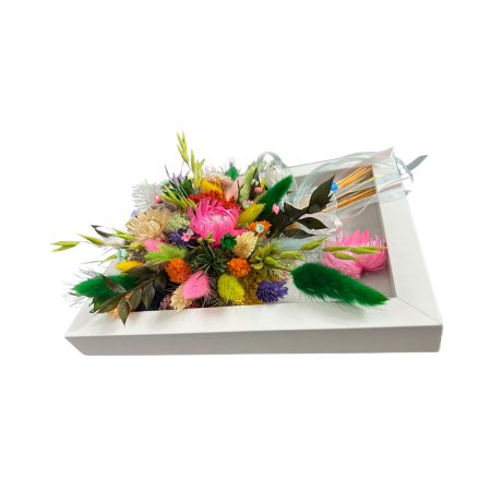 Tablou Decorativ „Buchet Pastelat” – Flori Uscate și Eleganță Handmade [2]