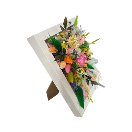 Tablou Decorativ „Buchet Pastelat” – Flori Uscate și Eleganță Handmade [4]