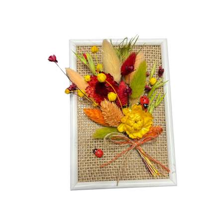 Tablouri flori uscate - Bucurie de Primăvară – Mărțișor Handmade cu Flori Naturale