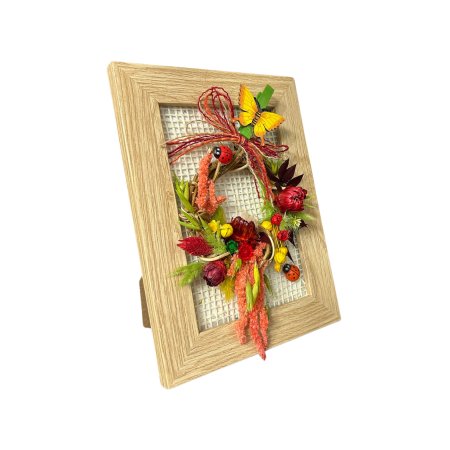 Mărțișor Handmade „Cunună de Noroc” – Flori Uscate și Buburuze [3]