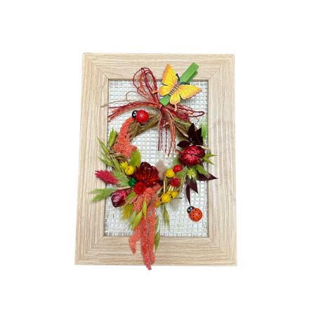 Mărțișor Handmade „Cunună de Noroc” – Flori Uscate și Buburuze [2]