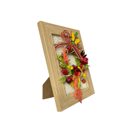 Mărțișor Handmade „Cunună de Noroc” – Flori Uscate și Buburuze [1]