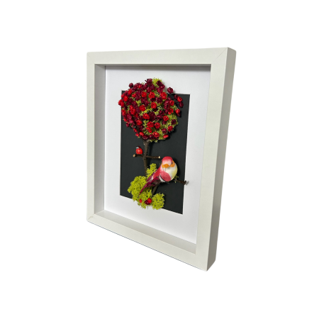 Tablou Decorativ „Copacul Vieții” – Natură și Eleganță în Cadru Alb [3]