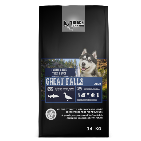 Black Canyon Dog Great Falls Trout and Duck 14KG - (Pastrav si Rata) [2]