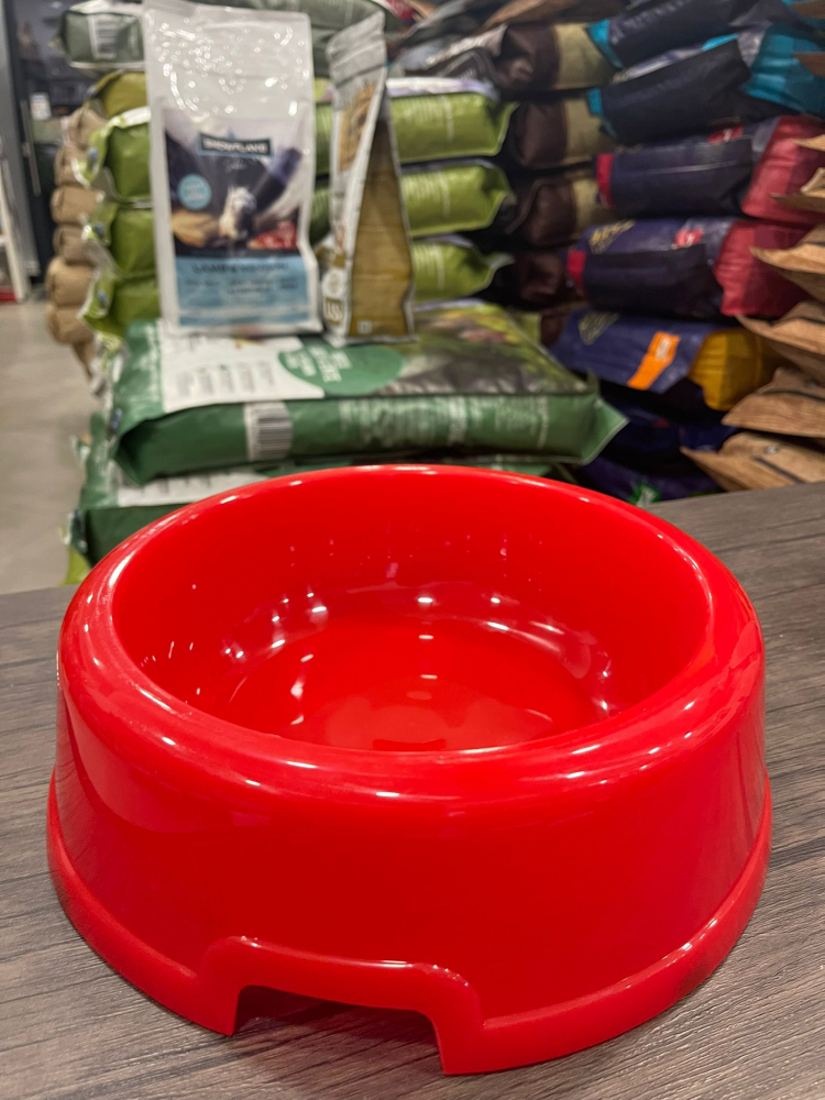 BOL CAINI/PISICI 2L - Castron de plastic Rosu/Albastru [2]