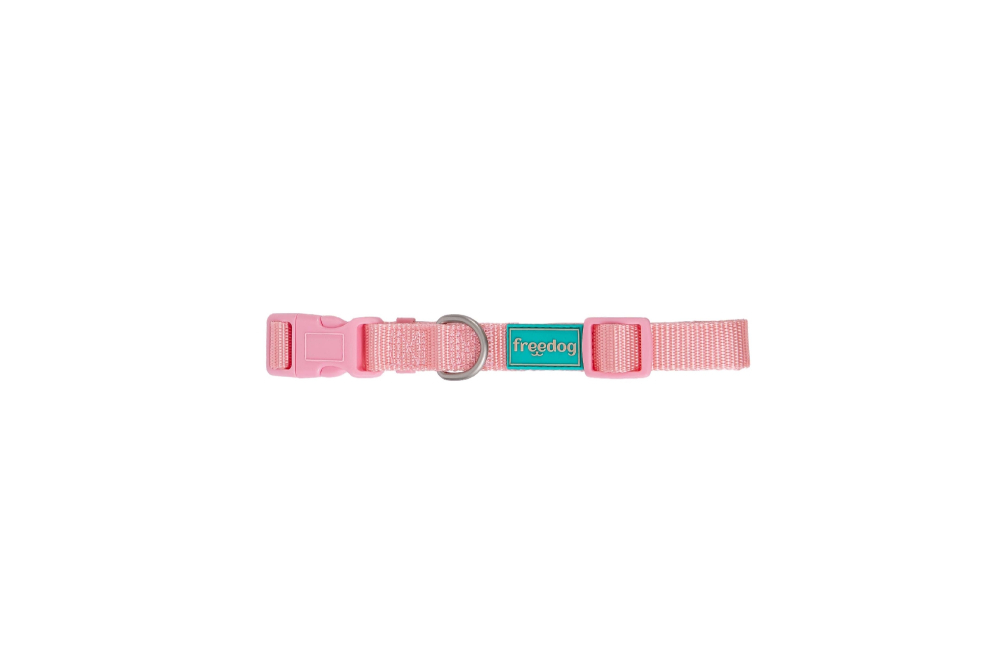 Freedog Basic Nylon Collar PINK M 20mm x 35/60cm - Zgarda [2]