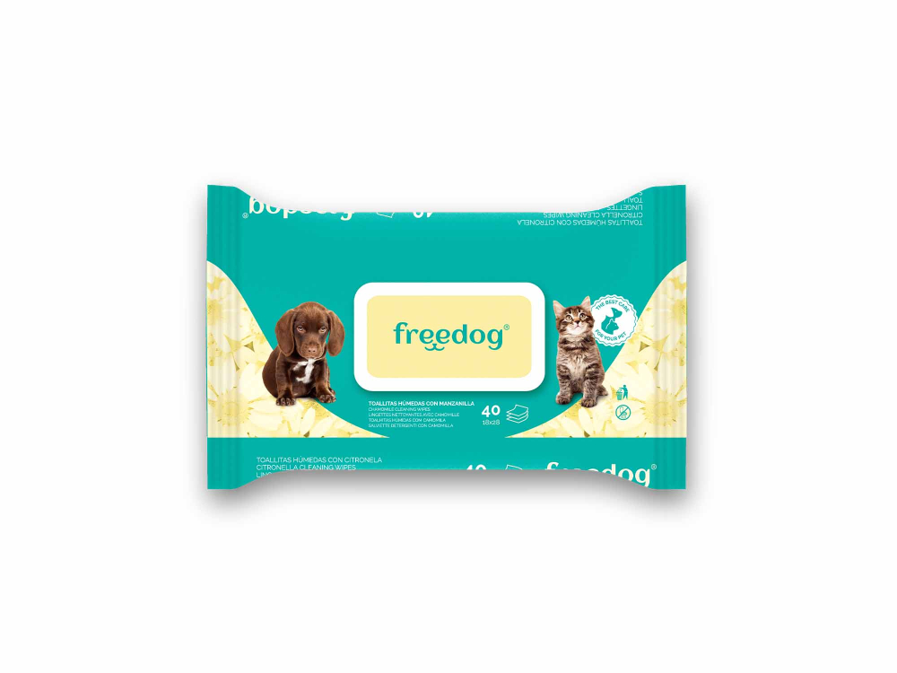 Freedog Cleaning Wipes CHAMOMILLE 25pcs 18 x 20cm - Servetele umede [3]