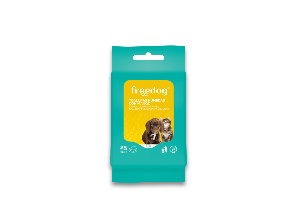 Freedog Cleaning Wipes MANGO 25pcs 18 x 20cm - Servetele umede [4]