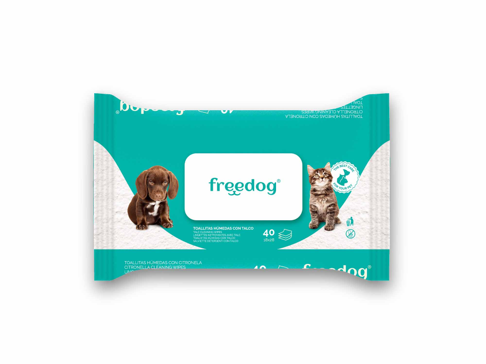 Freedog Cleaning Wipes Talc 25pcs 18 x 20cm - Servetele umede [3]
