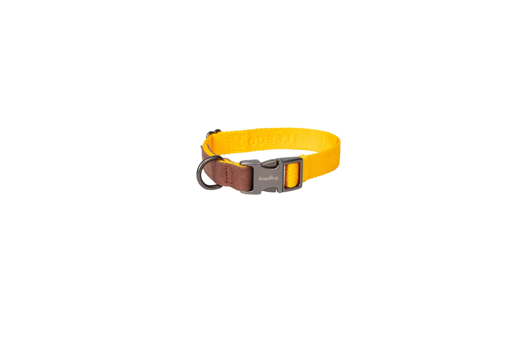Freedog Linum Collar YELLOW SUNRISE M 20mm x 25/35cm - Zgarda [2]