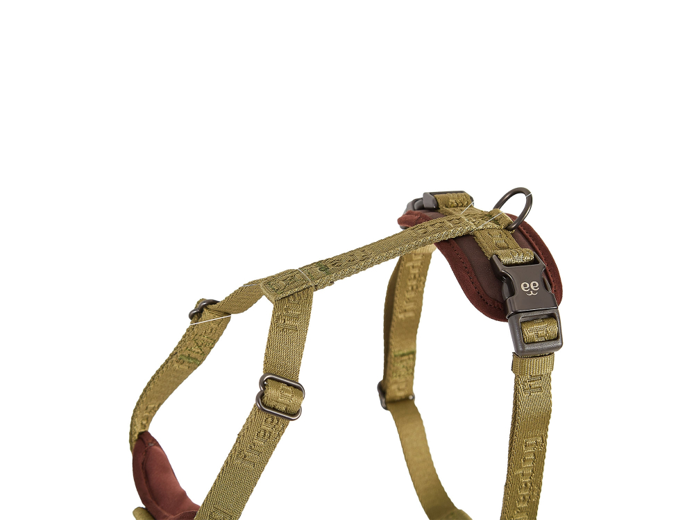 Freedog Linum Harness GREEN FOREST S 15mm x Neck 30/42cm Chest 38/50cm [3]
