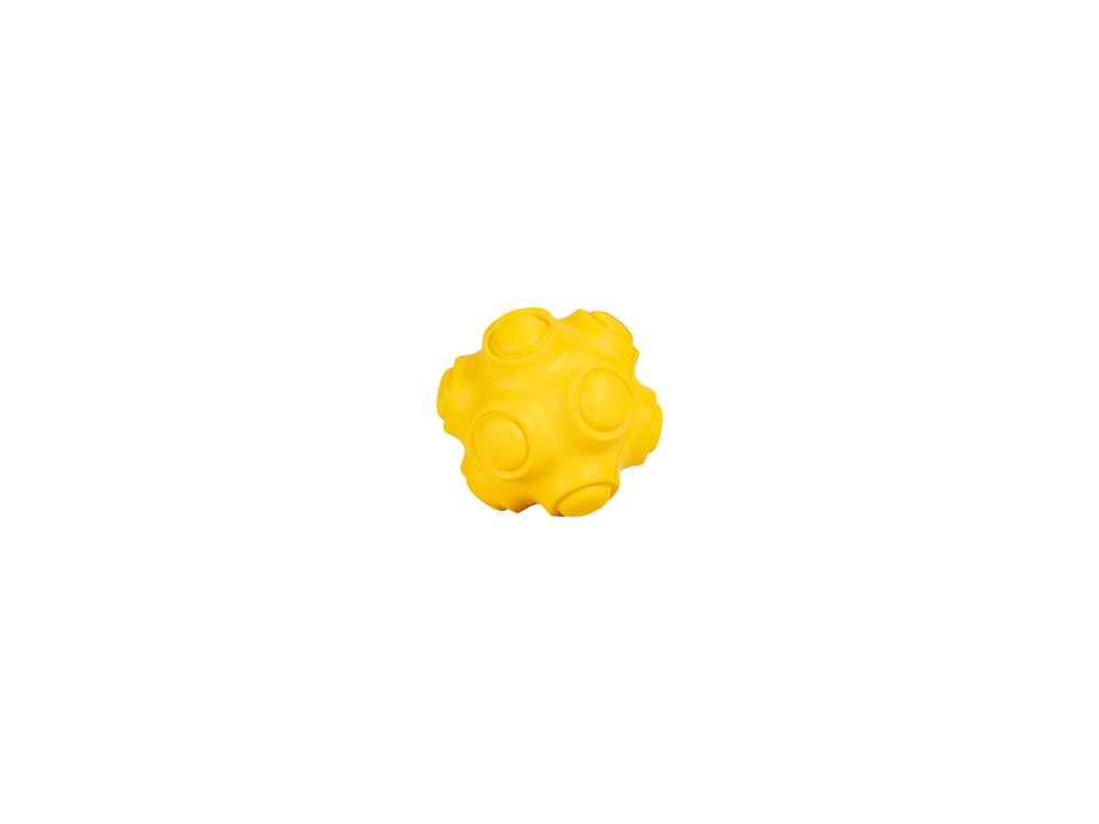 Freedog Rivet Ball Rubber Toy Yellow 7.8CM [3]