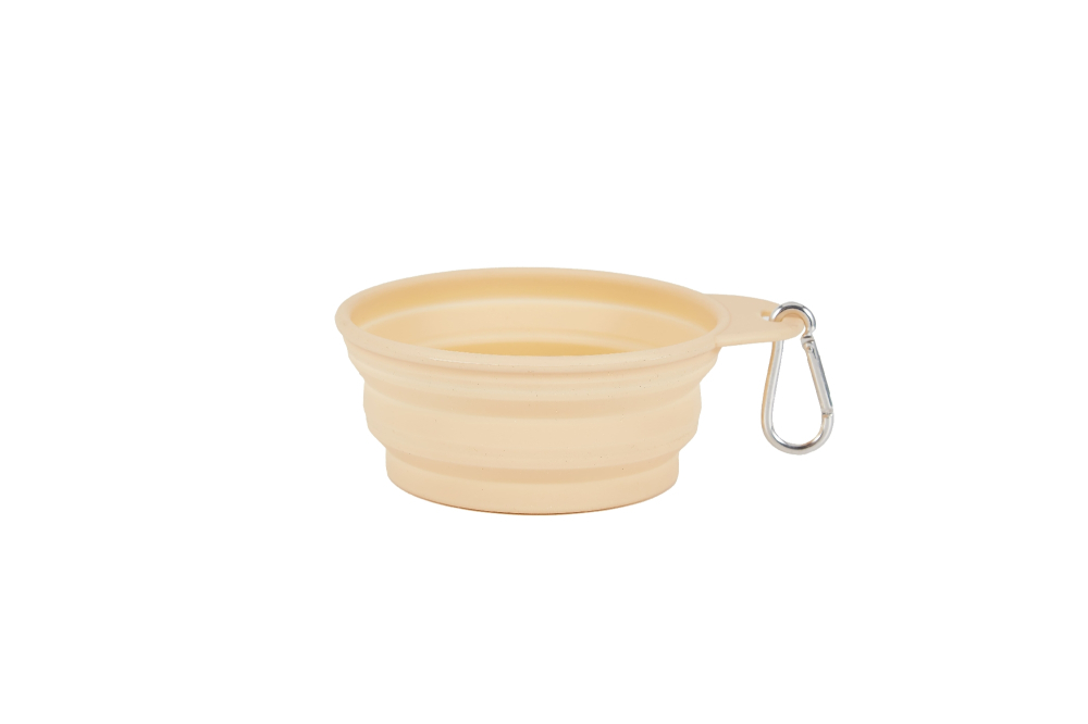 Freedog Silicone Collapsible Bowl BEIGE 400ML [2]