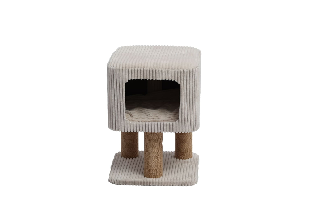 Freedog Sit & Scratch Cat Tree BEIGE 35 x 35 x 47cm [2]