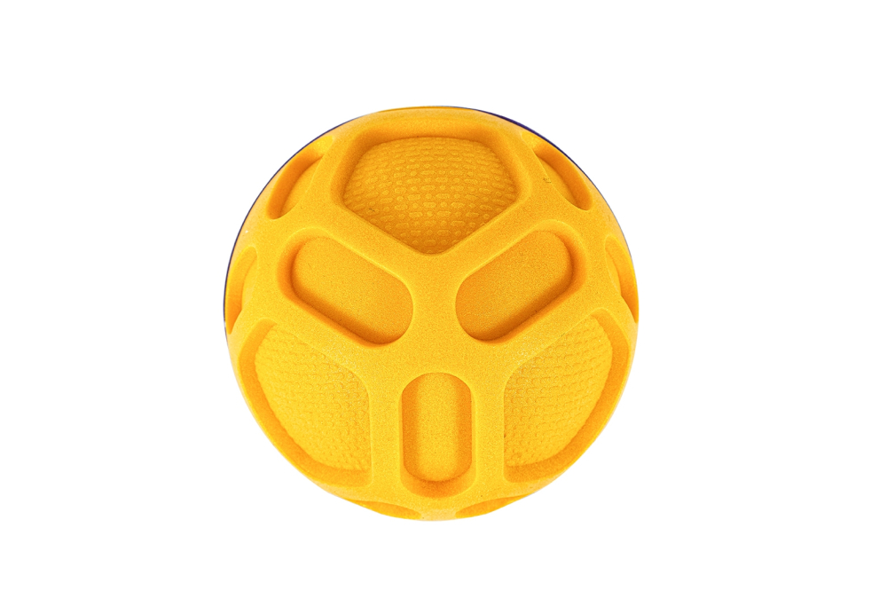 Freedog Zygo Ball YELLOW AND PURPLE 13cm [2]