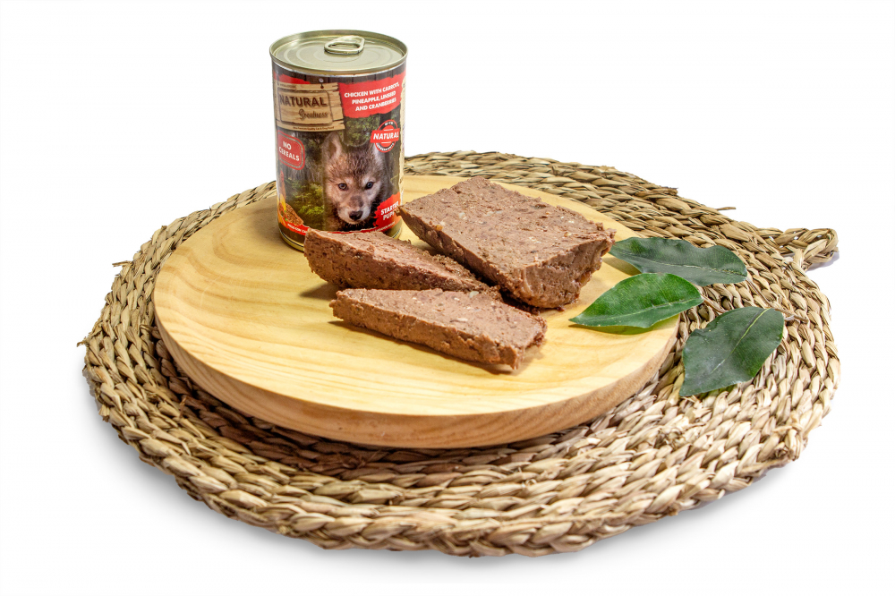 Natural Greatness Puppy Chicken with Carrots, Pineapple, Linseed and Cranberries 400G (pui, morcovi, seminte de in, merisoare) [2]