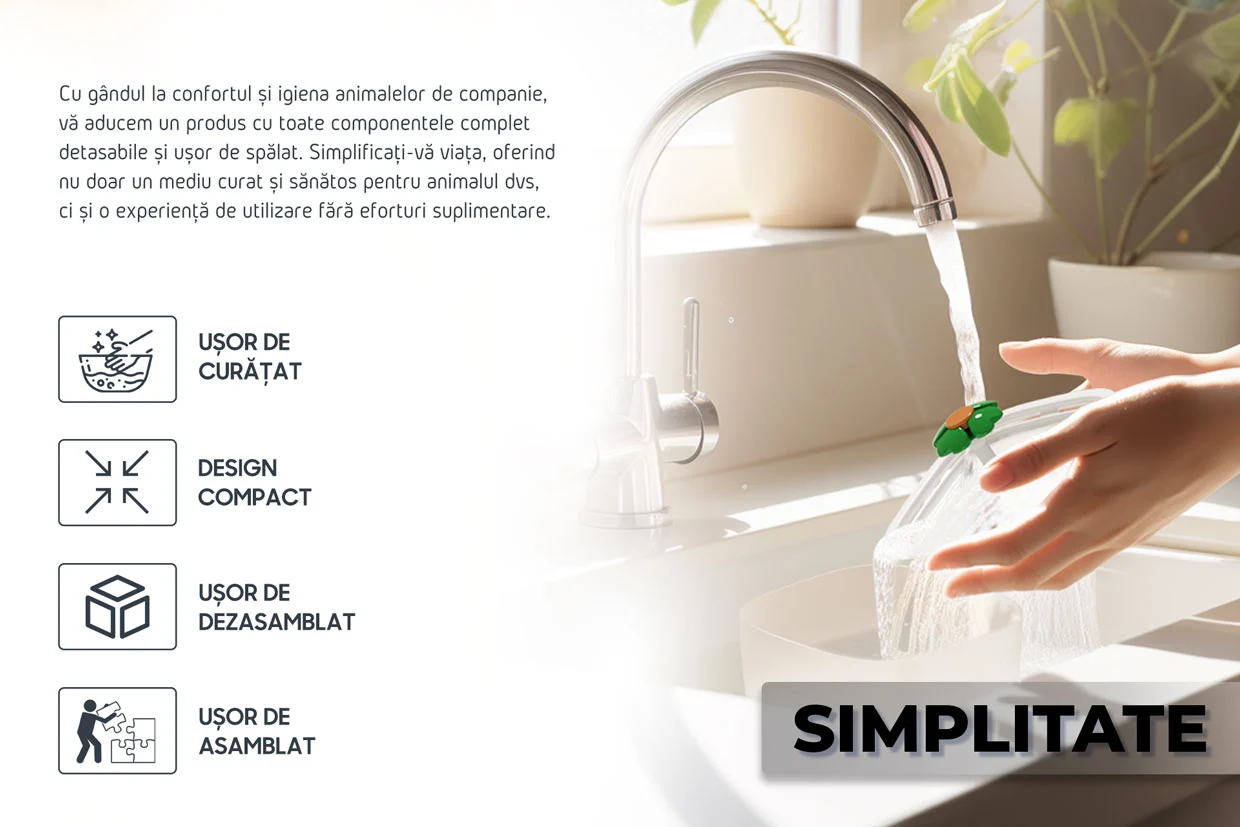 Pachet Smart Pet Care Cu Hranitor Automat 3L Si Fantana Apa 2L, Wi-Fi, Aplicație Smart [4]