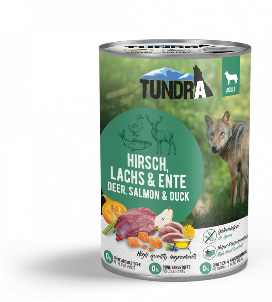 Tundra Dog Deer, Salmon and Duck 400g ( Caprioara, somon si rata) [1]
