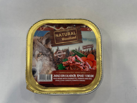 CAINI - Natural Woodland Dog Wild Boar with Courgette, Tomato and Dill 150g