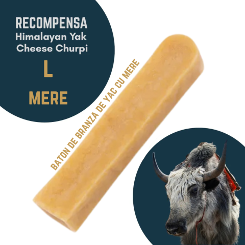 RECOMPENSE - Baton branza de Yak Himalaya Churpi L cu Mere - recompensa caini