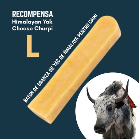 RECOMPENSE - Baton branza de Yak Himalaya Churpi L - recompensa caini