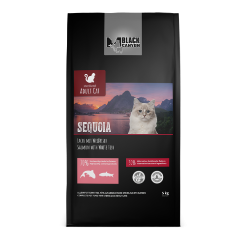 HRANA USCATA - Black Canyon Cat Adult Sterilised Sequoia Salmon and White Fish 1.5kg