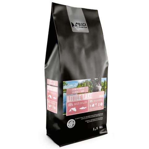 HRANA USCATA - Black Canyon Dog Little Lake Salmon and Trout 1.5kg (Somon si Pastrav)