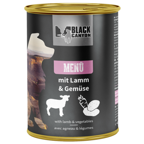 CAINI - Black Canyon Dog MENU Beef with Lamb and Vegetables 400g
