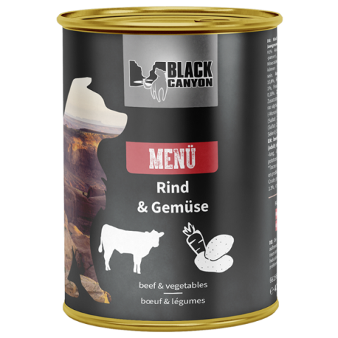 Conserve - Black Canyon Dog MENU Beef With Vegetables 400g (Vita si legume)