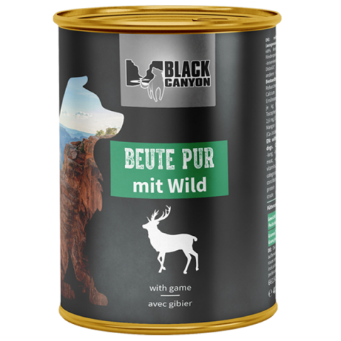 Conserve - Black Canyon Dog Prey Pure Beef and Venison 410g (Vita si Vanat)