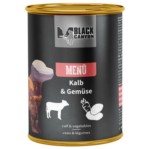 Conserve - Black Canyon Dog Puppy Menu Veal and Vegetable 410g - Hrana umeda (Vitel si Legume)