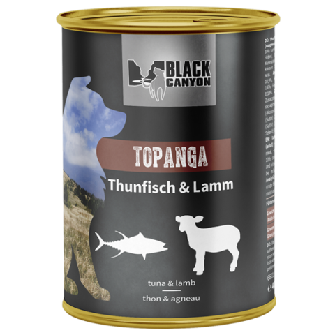 Conserve - Black Canyon Dog Topanga Tuna and Lamb 410g (Ton si Miel)