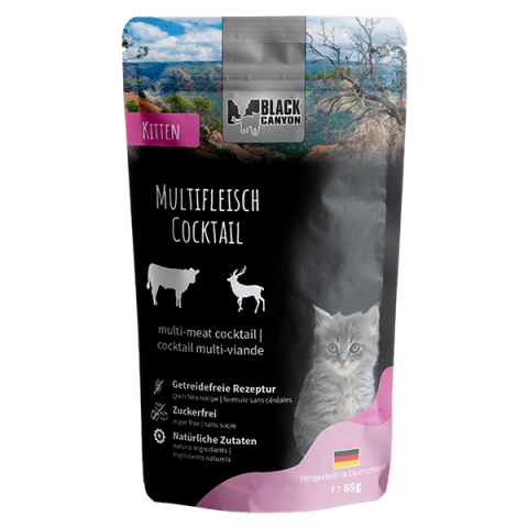 HRANA UMEDA - Black Canyon Kitten Pouchpack Multi Meat Cocktail 85g