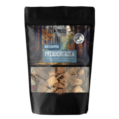 RECOMPENSE - Black Canyon Prey Bites Horse Hearts 50g