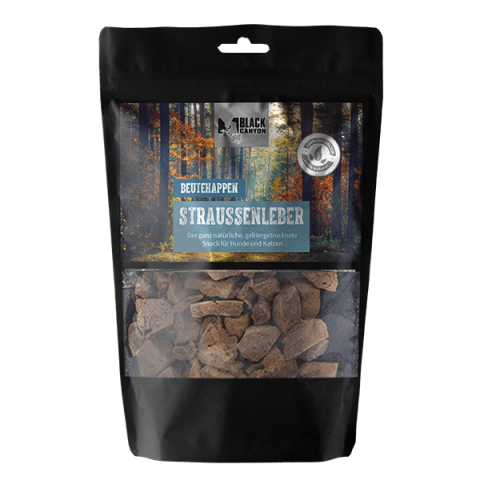 RECOMPENSE - Black Canyon Prey Bites Ostrich Liver Bites 50g