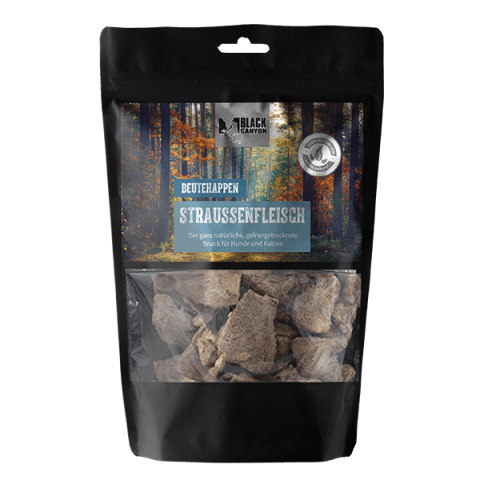 RECOMPENSE - Black Canyon Prey Bites Ostrich Meat 50g