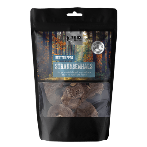 RECOMPENSE - Black Canyon Prey Bites Ostrich Neck 75g