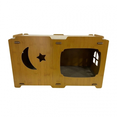 ACCESORII - Casuta BUNTZ pisici luna si stea 60x30x35cm