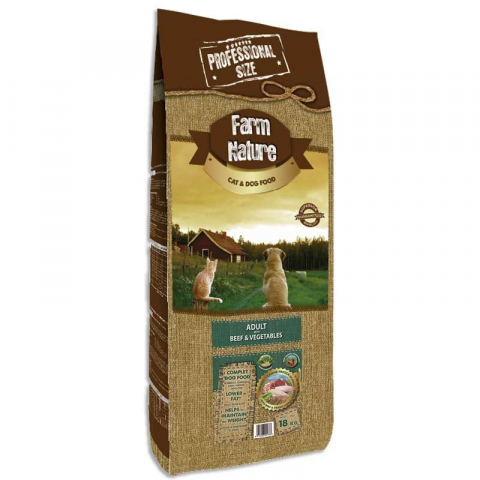 HRANA USCATA - Farm Nature Beef With Vegetables 18 kg