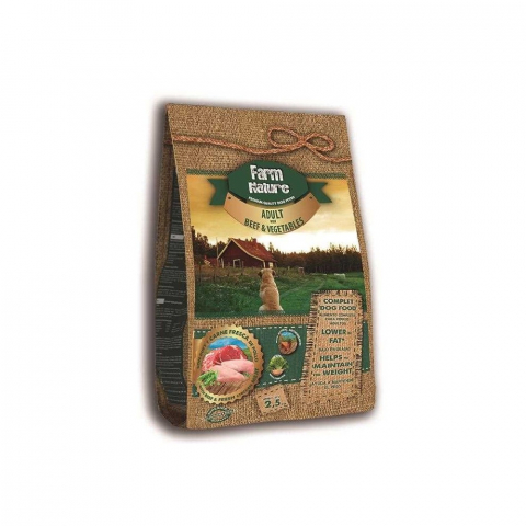 HRANA USCATA - Farm Nature Beef With Vegetables 2.5kg