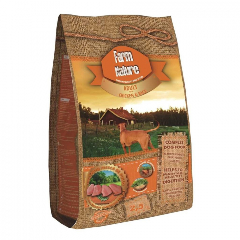 HRANA USCATA - FARM NATURE CHICKEN AND RICE 2.5KG