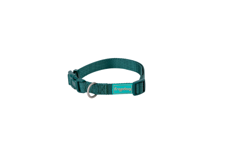 ACCESORII - Freedog Basic Nylon Collar GREEN XS 10mm x 20/35cm - Zgarda