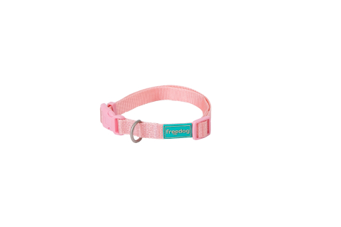 ACCESORII - Freedog Basic Nylon Collar PINK L 25mm x 38/66cm - Zgarda