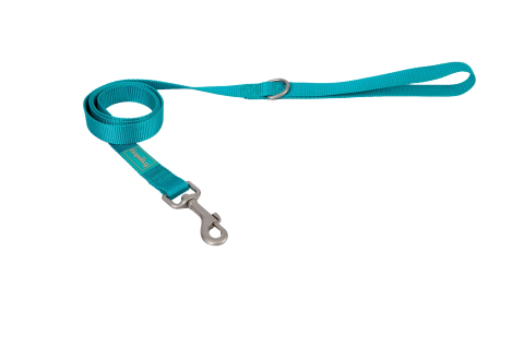ACCESORII - Freedog Basic Nylon Leash TURQUOISE M 20mm x 120cm - Lesa
