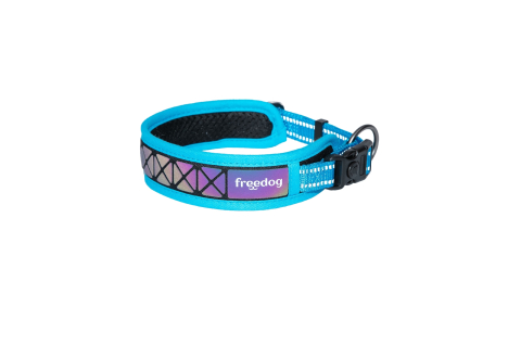 ACCESORII - Freedog Boreal Collar BLUE CAPRI L 25mm x 53-63cm - Zgarda