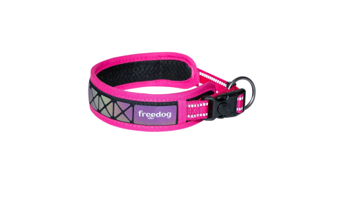 ACCESORII - Freedog Boreal Collar FUCHSIA L 25mm x 53-63cm - Zgarda
