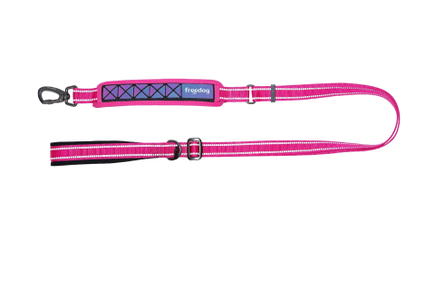 ACCESORII - Freedog Boreal Leash FUCHSIA L 25 mm x 120/180 cm - Lesa